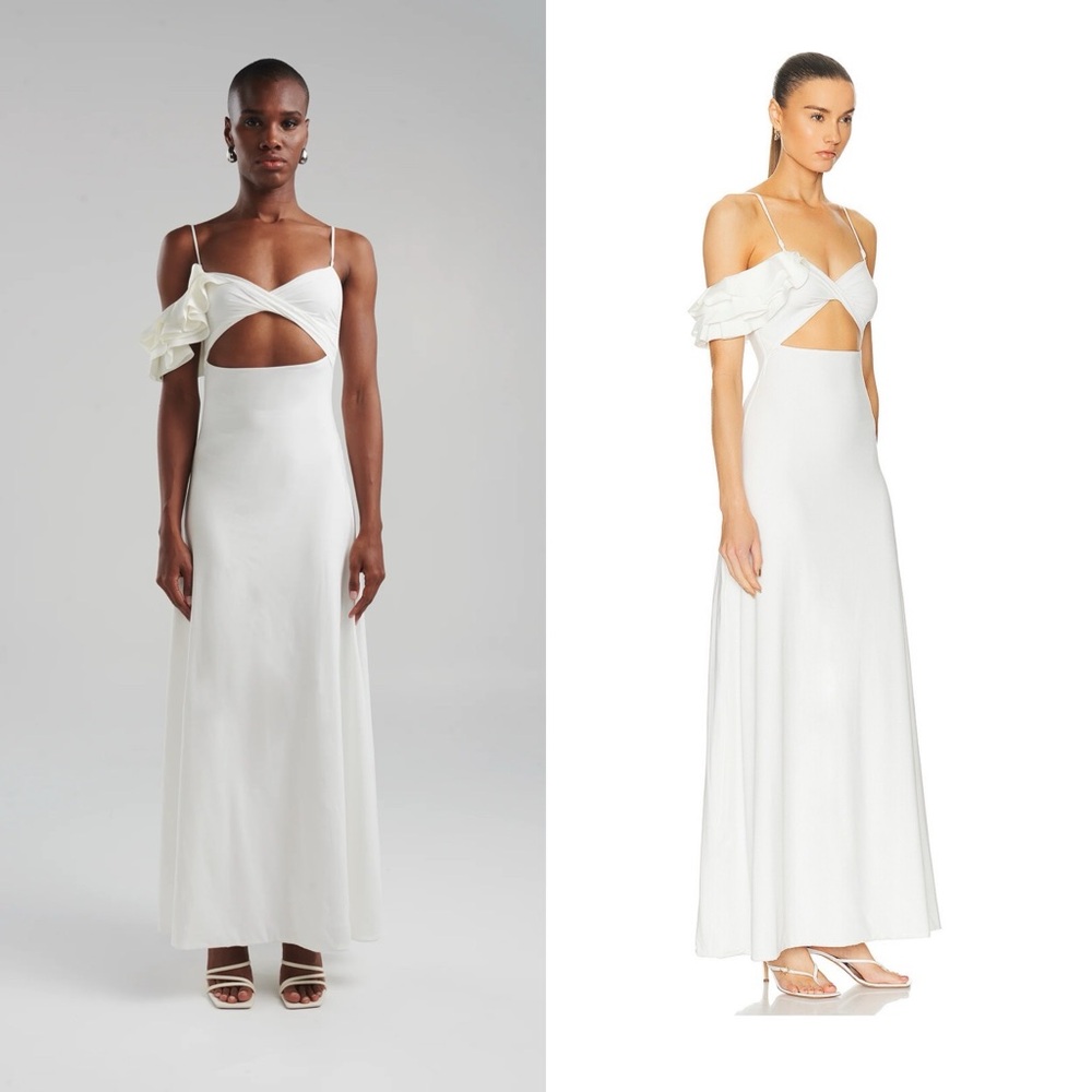Maygel Coronel Cavalieri Maxi Dress One Size Cut Out Resort Seaside Soirée